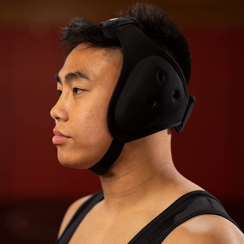 Matman Ultrasoft Wrestling Headgear for Teens, Black - Image 4